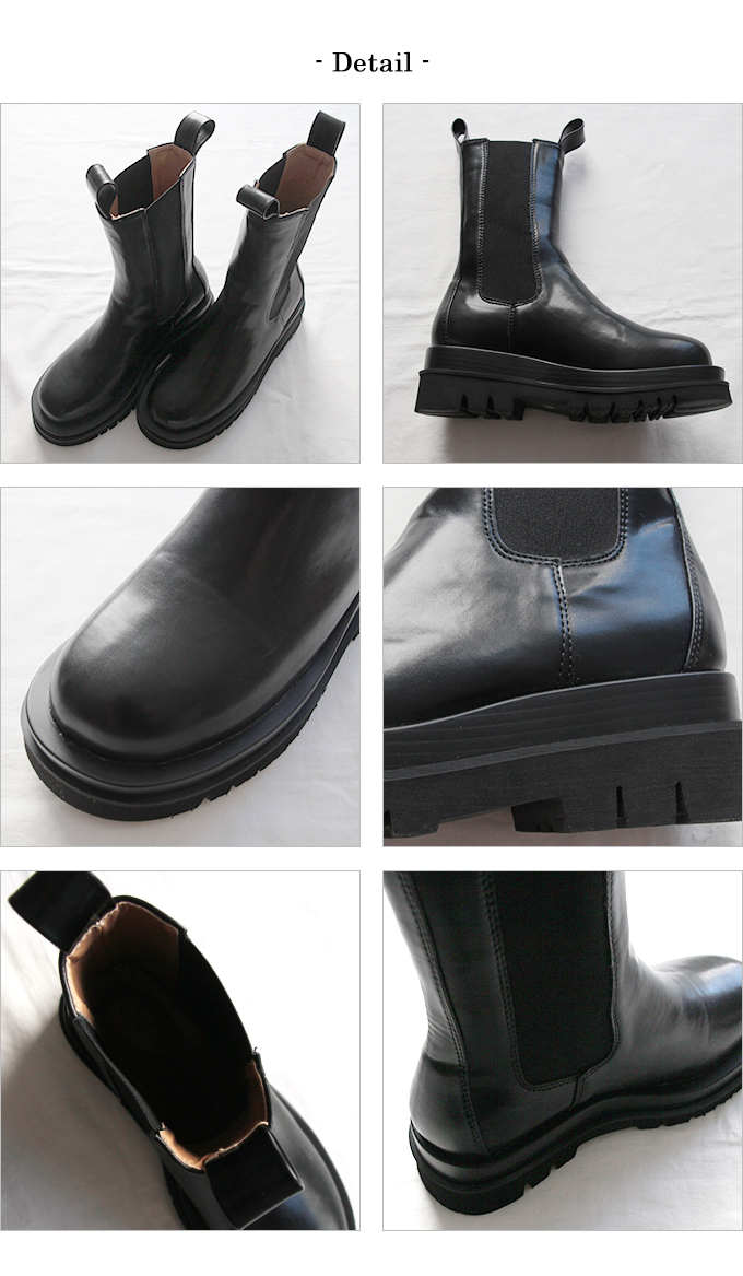 【SALE】モノグラムサイドゴアショートブーツ