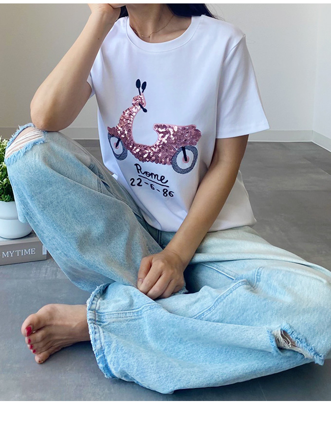 バイクスパンコールTシャツ【ネコポスOK】【7i-831-04460】