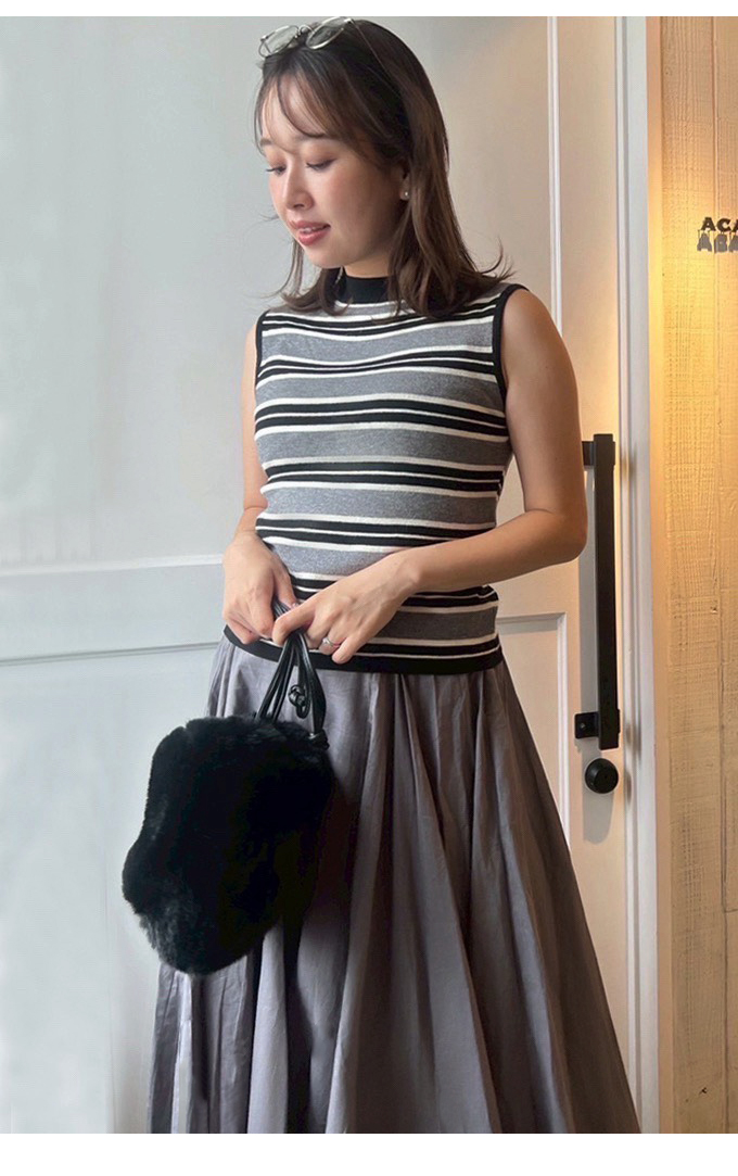 マルチボーダーニットタンク【ネコポスOK】【7f-831-05816】