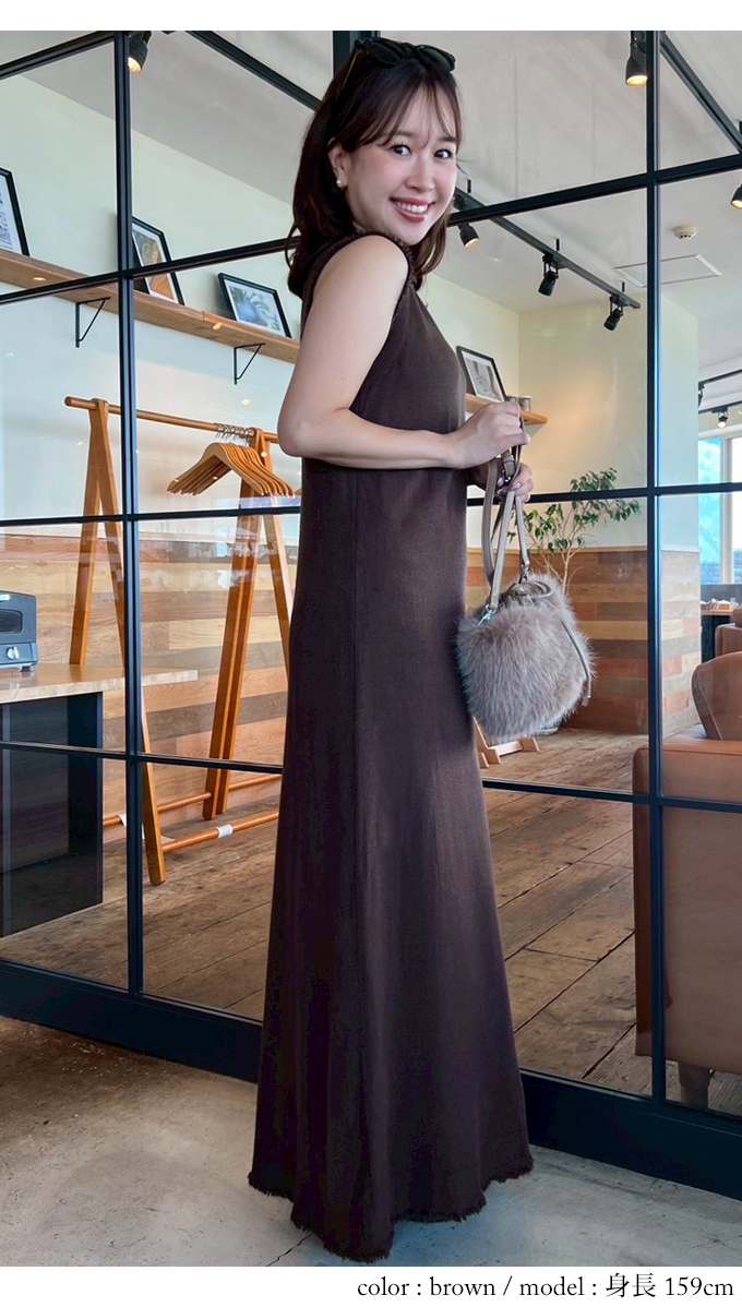 CPG ノースリーブワンピース 3サイズ ナチュラルベーシックノースリーブワンピース【7f-831-05795】