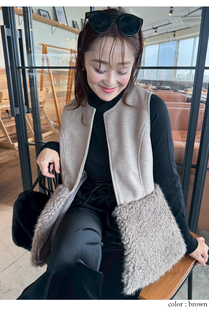 NOBLE☆リッチフェイクボアジレ リッチフェイクボアジレ | ノーブル(Noble) | マルイウェブチャネル