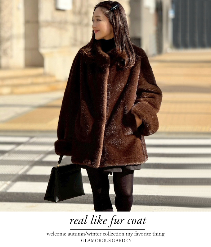 リアルライクファーコート【7f-831-06044】