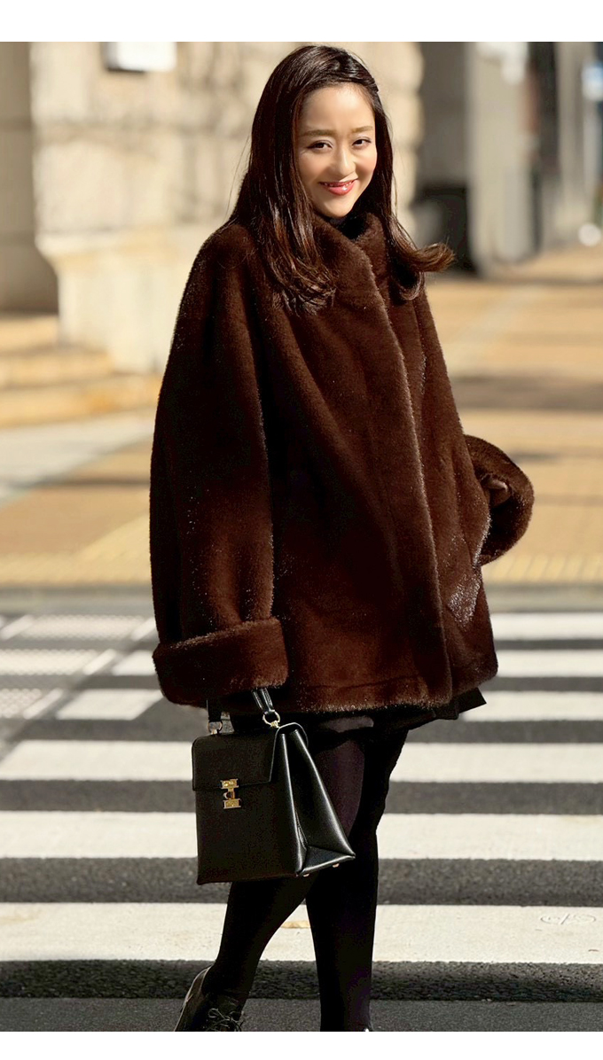 リアルライクファーコート【7f-831-06044】