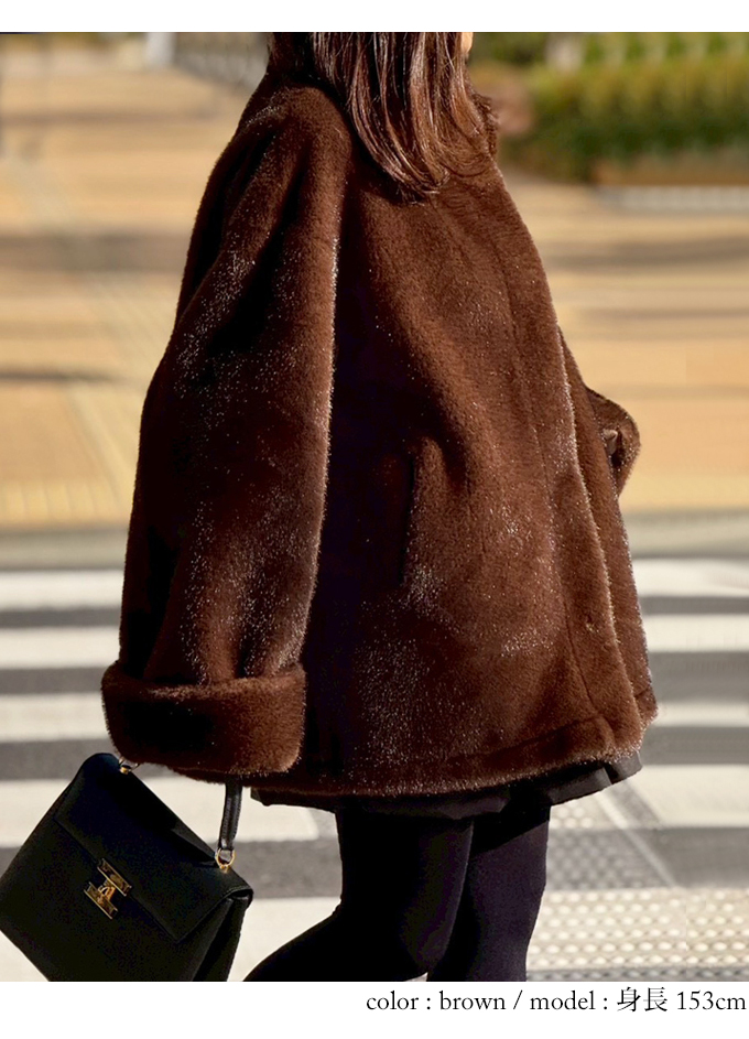 リアルライクファーコート【7f-831-06044】