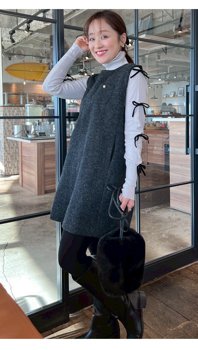 ウールMIXジャンスカ【7f-831-05993】