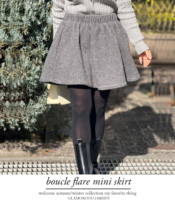 ブークレフレアミニスカート【7f-831-06040】