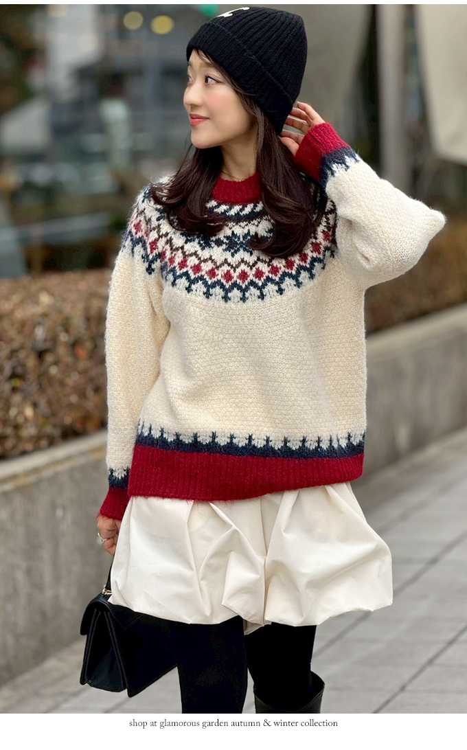 Bob's Tailor ノルディック柄セーター　フリーサイズ Bob's Tailor ノルディック柄セーター フリーサイズ FREAK'S STORE